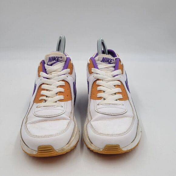 Nike Air Max 90 LTR White Action Grape DV3607-103 Athletic Kids Shoes Size 6Y - Picture 2 of 10